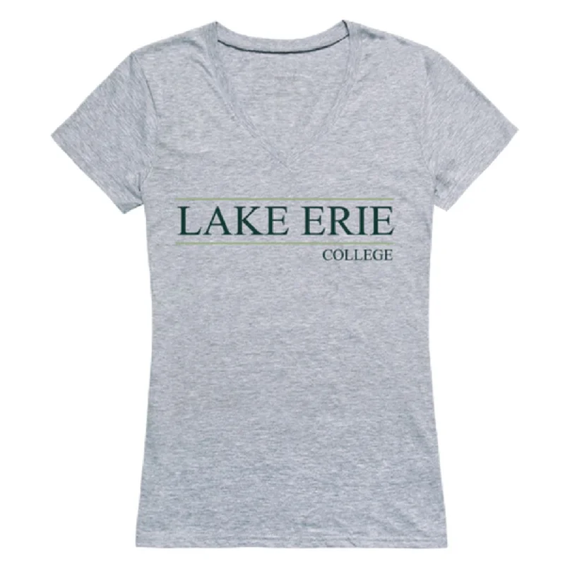 Lake Erie College Storm Womens Seal T-Shirt Chenille Blend Fleece Blend Nylon Blend