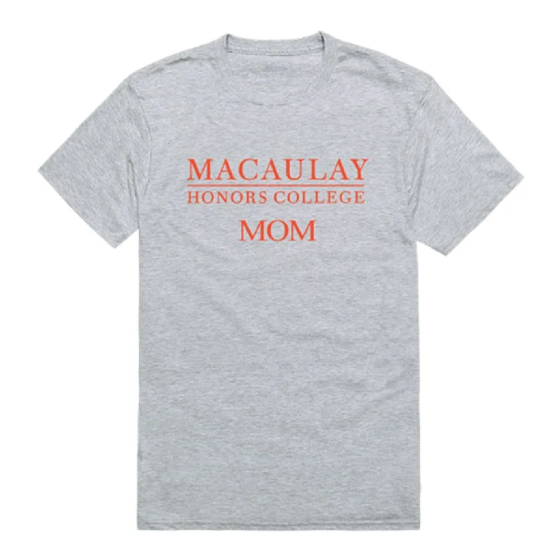 Macaulay Honors College Macaulay Mom T-Shirts Notch Collar Peter Pan Collar Cowl Neck