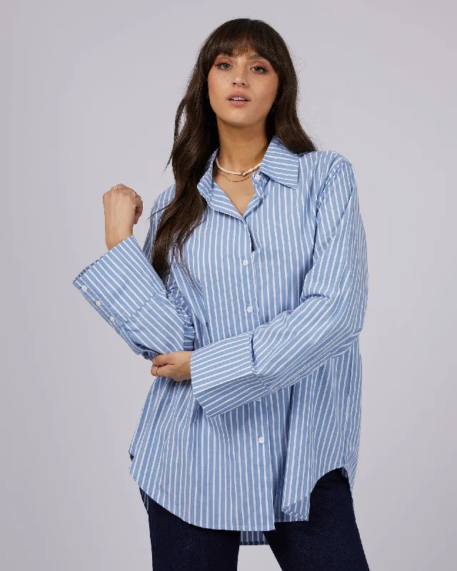 Olsen Stripe Shirt Anti-Shrink Durable Soft