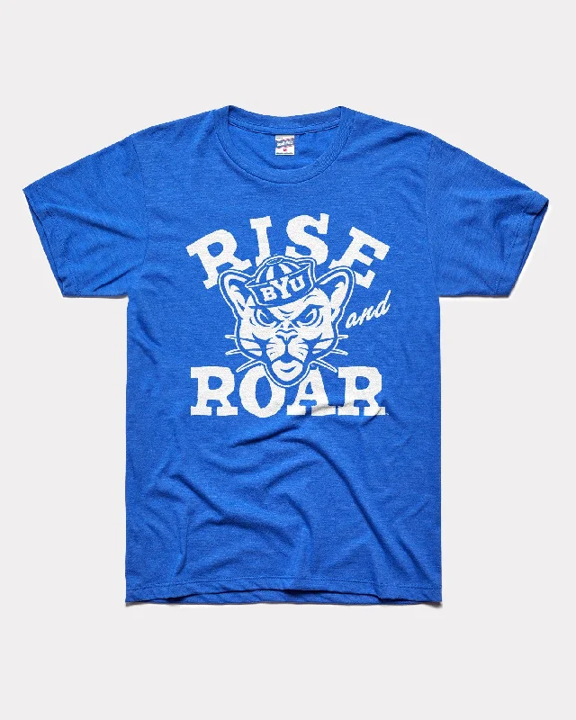 Rise & Roar BYU Cougars Royal Blue T-Shirt Plaid T-Shirt Polka Dot Checkered