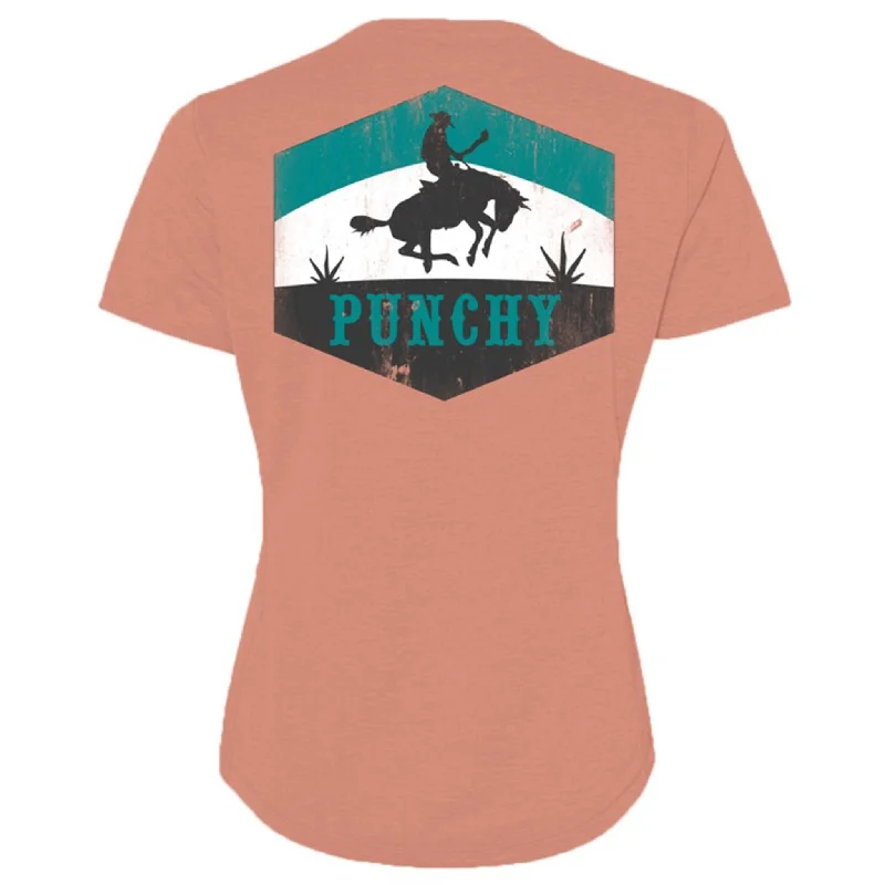 Hooey Women's Terracotta Ranchero Tee Terry Blend Velvet Blend Canvas Blend